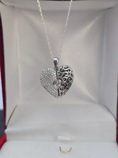 Silverfoni 925 Ayar Gümüş Kalbimdeki Sır Kolye