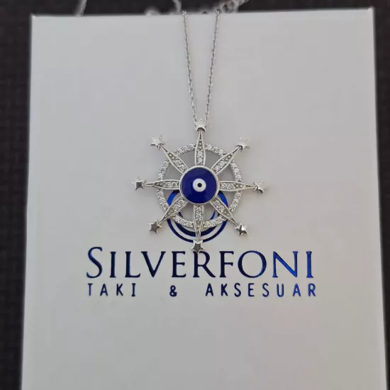 Silverfoni 925 Ayar Gümüş Bayan Kar Tanesi Kolye