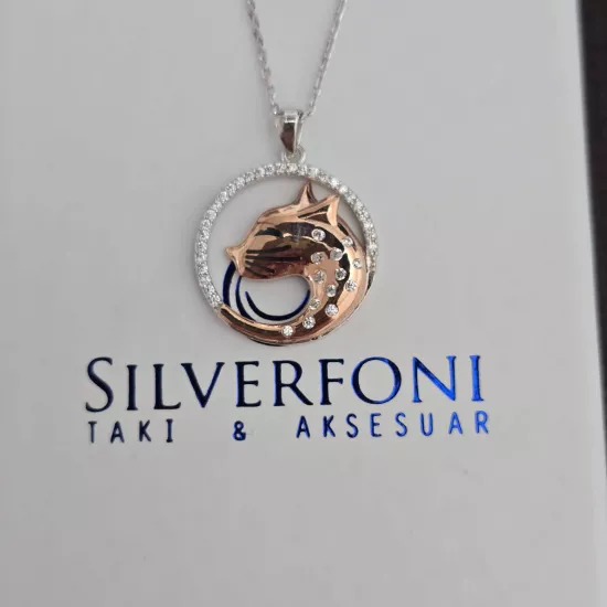 Silverfoni 925 Ayar Gümüş Bayan Kedi Kolye