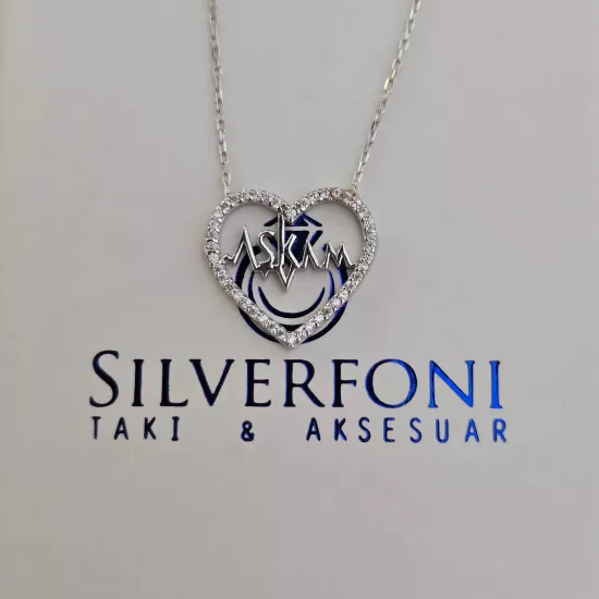 Silverfoni 925 Ayar Gümüş Bayan Aşkım Kolye