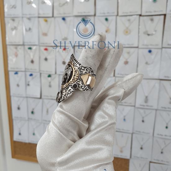 Silverfoni 925 Ayar Gümüş Koleksiyon 2 erkek yüzük