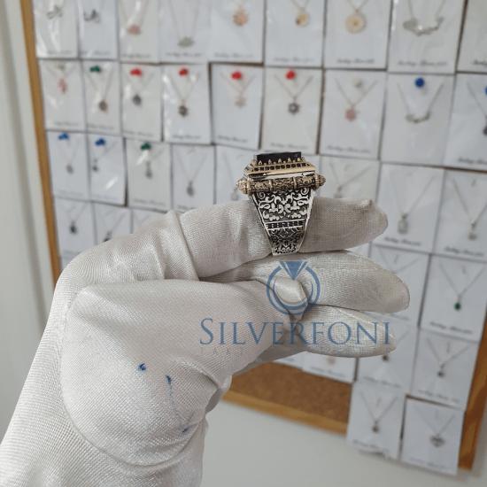 Silverfoni 925 Ayar Gümüş Koleksiyon 8 erkek yüzük