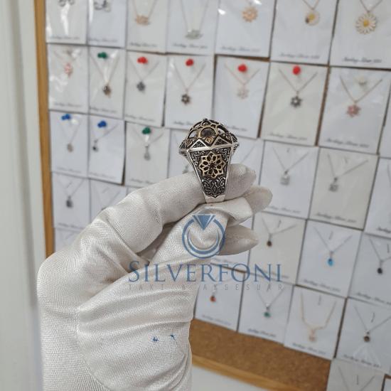 Silverfoni 925 Ayar Gümüş Koleksiyon  erkek yüzük