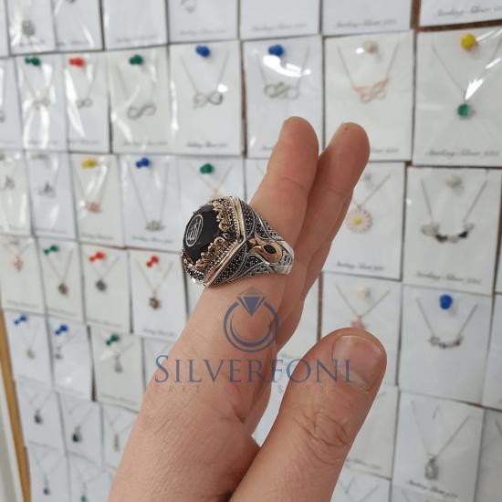 Silverfoni 925 Ayar Gümüş Koleksiyon 14 erkek yüzük