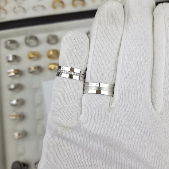 Tutku Taşlı Elişi Çift Alyans | 925 Ayar Gümüş