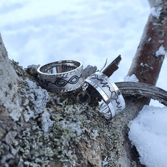 Sonsuz Kalp Ritim Modeli Çift Alyans 