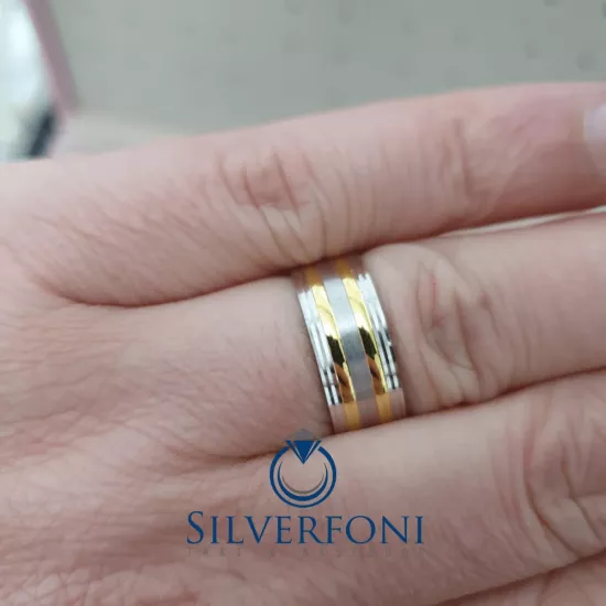 Bay Sarı Lazer Model Konfor Alyans