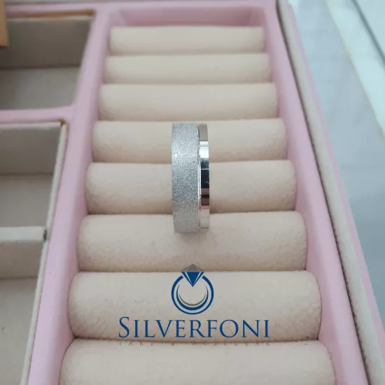 Ayışığı Erkek Alyans | Taşsız Simli Alyans