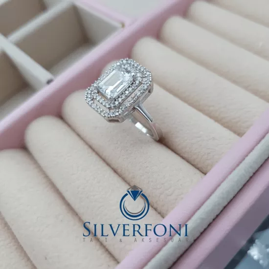 Orta Boy Baget Yüzük | Gümüş Baget Yüzük Modelleri