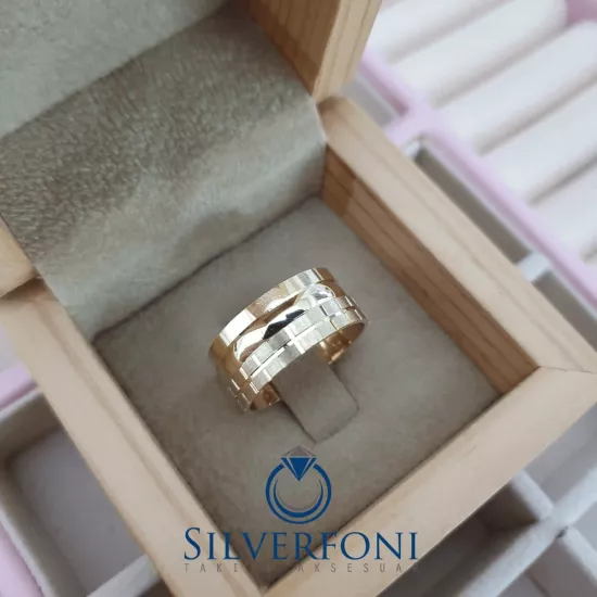 Bay Kareay Model Modern Alyans -Silverfoni