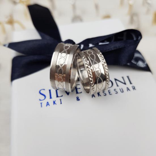 Silverfoni Sonsuzluk Alyans & Teksıra Tamtur Alyans  Kombini 