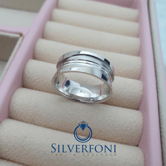 Bay Kyria Model Modern Alyans – Silverfoni