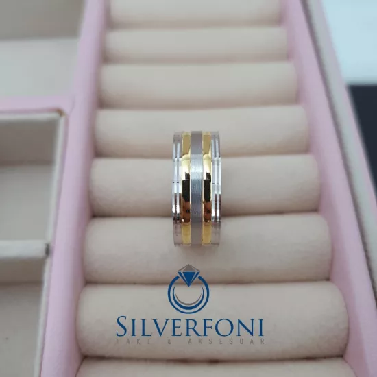 Bay Sarı Lazer Model Konfor Alyans