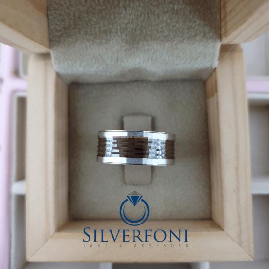 Bay Oksit Siyah Model Alyans | Silverfoni