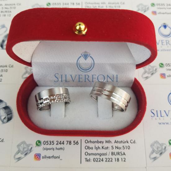 Mat Model Çift Alyans | Modern ve Minimal 